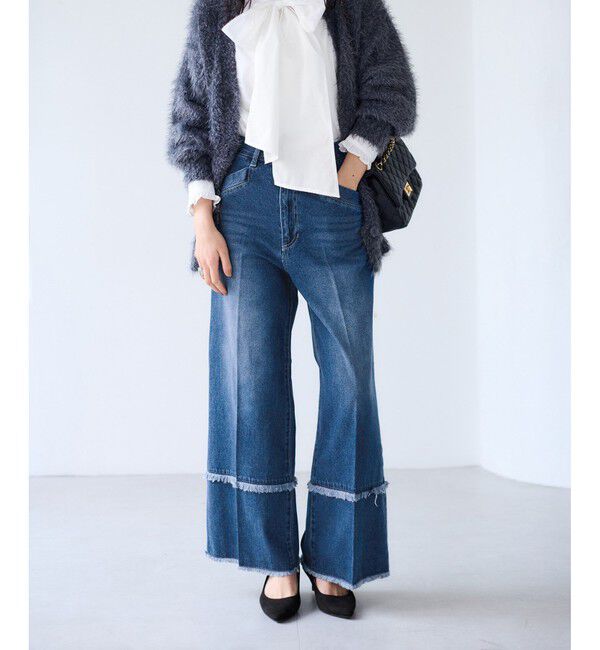 VIS「フリンジフレアデニム」|デニム|