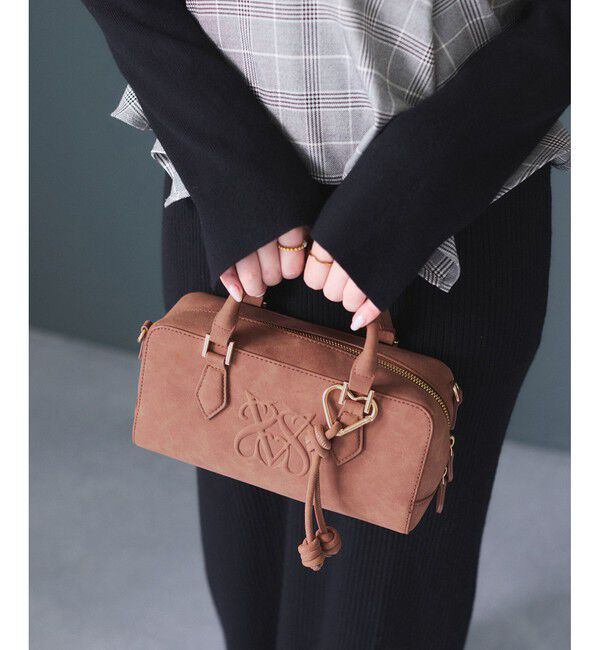 VIS「ロゴスエードミニボストンバッグ/2WAY」|ボストンバッグ|