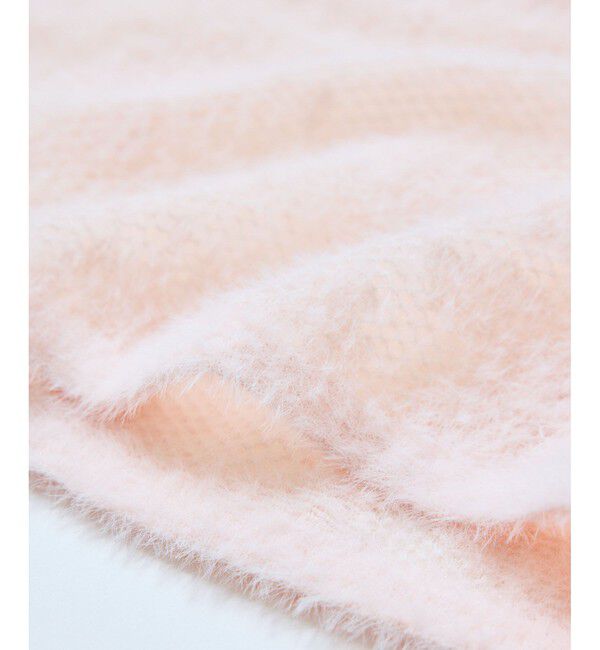 VIS「フラワーモチーフフェザーシアーニット」|ニット・セーター|