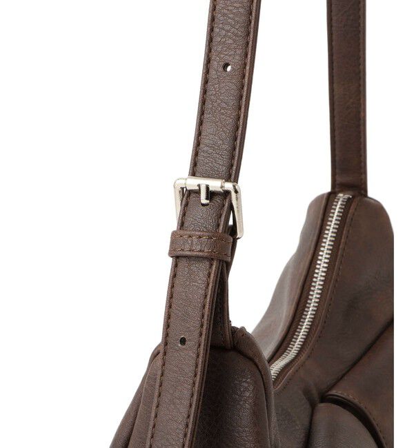 VIS「【2WAY】ビンテージ合皮クアトロポケットショルダーバッグ」|ショルダー・メッセンジャー|