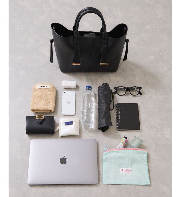 VIS「【復刻/WEB限定】【A4収納】ゴールド金具付きノットトートバッグ/通勤・通学対応」|トートバッグ|