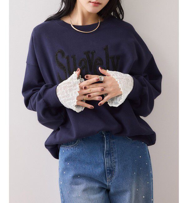 VIS「フレアスリーブレースインナートップス」|Tシャツ・カットソー|