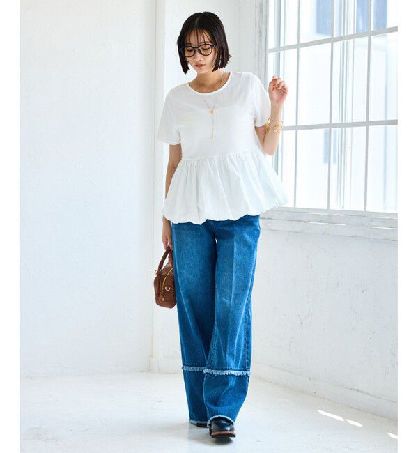 VIS「ペプラムバルーンプルオーバー」|Tシャツ・カットソー|