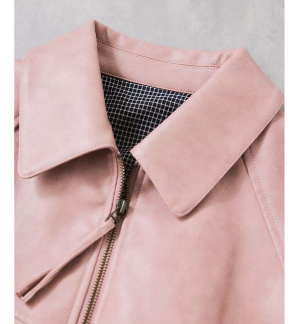 VIS「合皮＆スエードライクジップアップブルゾン」|ブルゾン・スタジャン|