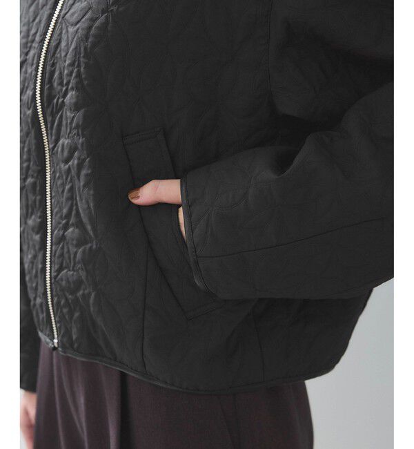 VIS「合皮パイピングキルトアソートブルゾン」|ブルゾン・スタジャン|