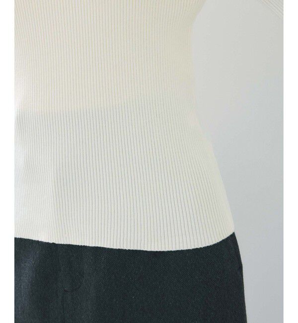 VIS「【美得】オフショルダーモチモチリブニット/好評につき再入荷」|ニット・セーター|