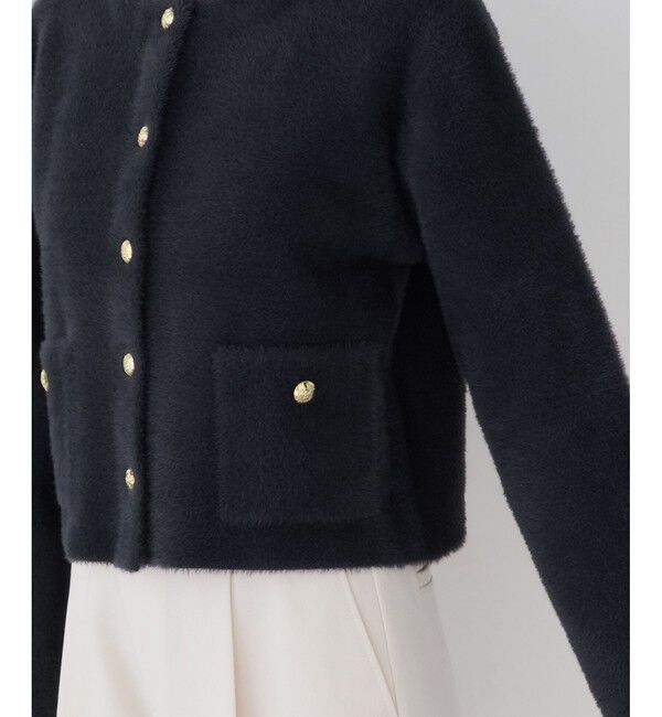 VIS「接結ミニフェザーニットジャケットカーディガン/一部WEB限定カラー」|カーディガン|