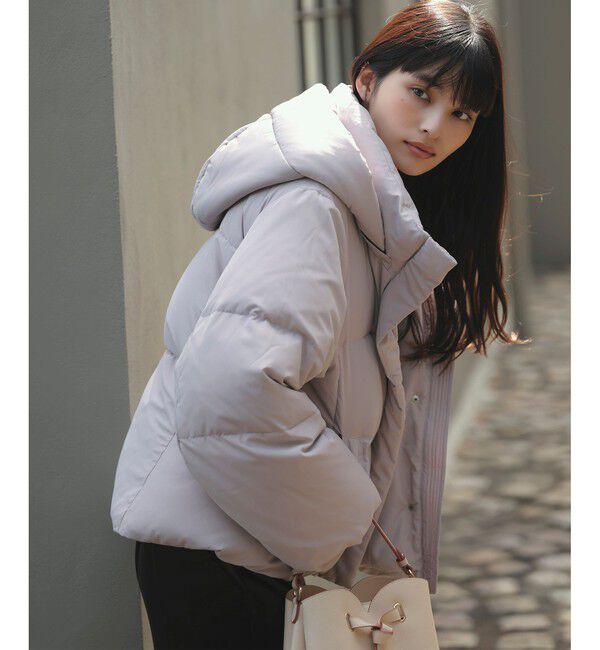 VIS「【アウター総選挙3位】フード取り外し可能軽量ダウンブルゾン/2WAY・撥水加工」|ダウン|ピンク(63)