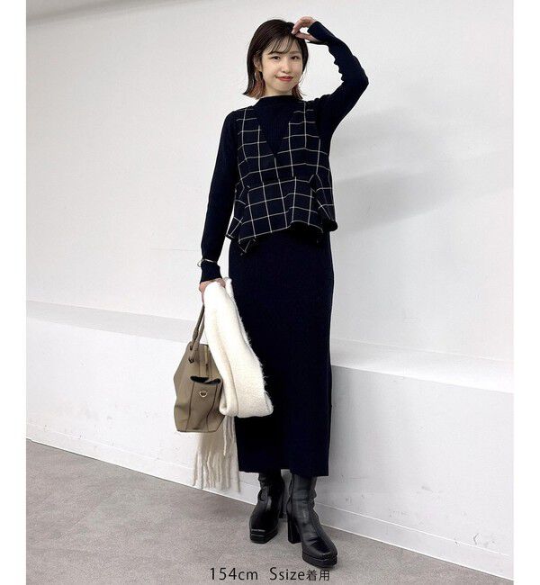 VIS「ビスチェセットニットワンピース」|ワンピース|