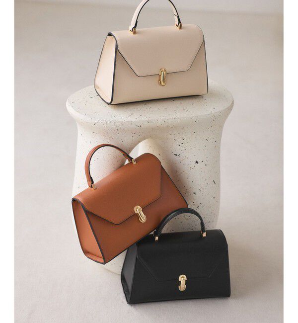 VIS「楕円金具ワンハンドルバッグ/2WAY」|ハンドバッグ|