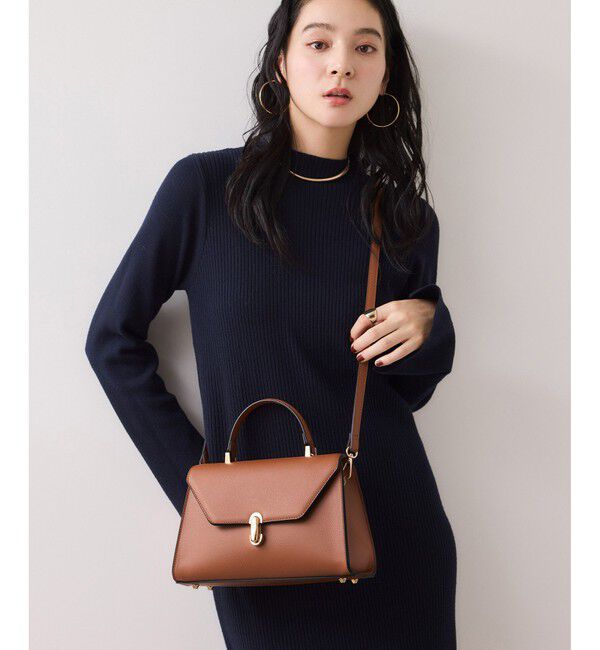 VIS「楕円金具ワンハンドルバッグ/2WAY」|ハンドバッグ|