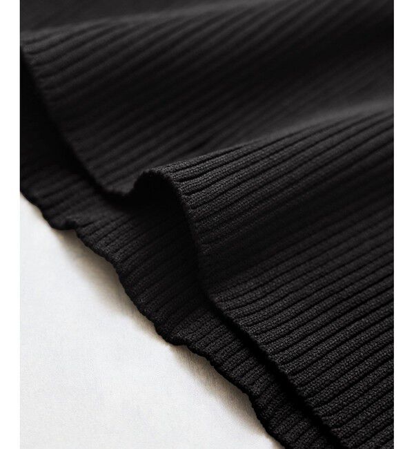 VIS「ねじりショートトップス付きロングニットワンピース/イージーケア」|ワンピース|