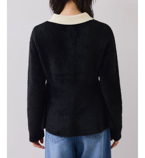 VIS「ペプラムデザインシャギーニット」|ニット・セーター|