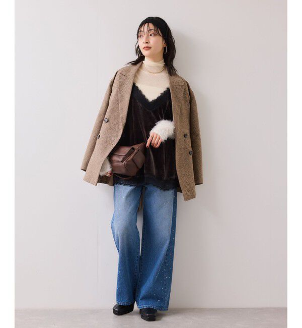 VIS「ベロアレースキャミチュニック」|チュニック|