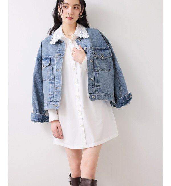 VIS「ボリュームスリーブデニムジャケット」|デニムジャケット|