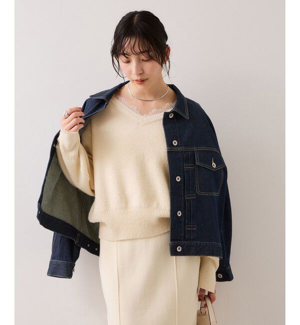 VIS「ボリュームスリーブデニムジャケット」|デニムジャケット|
