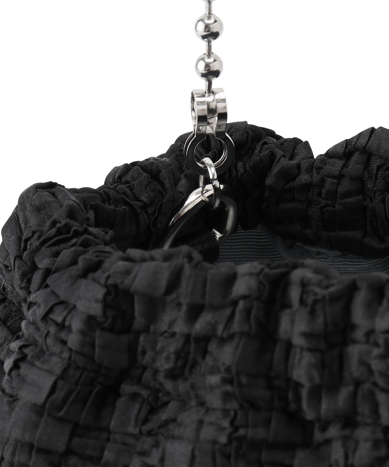 ROPE PICNIC PASSAGE「プリーツドロストリングボールチェーンショルダーバッグ」|ショルダー・メッセンジャー|