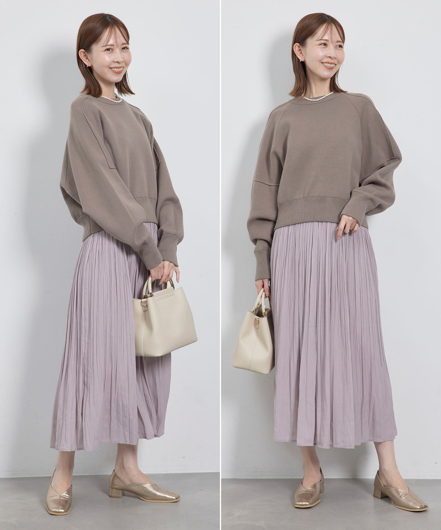 Rope&rsquo;Picnic「【新色追加】着丈が選べるエアリープリーツスカート」|スカート|