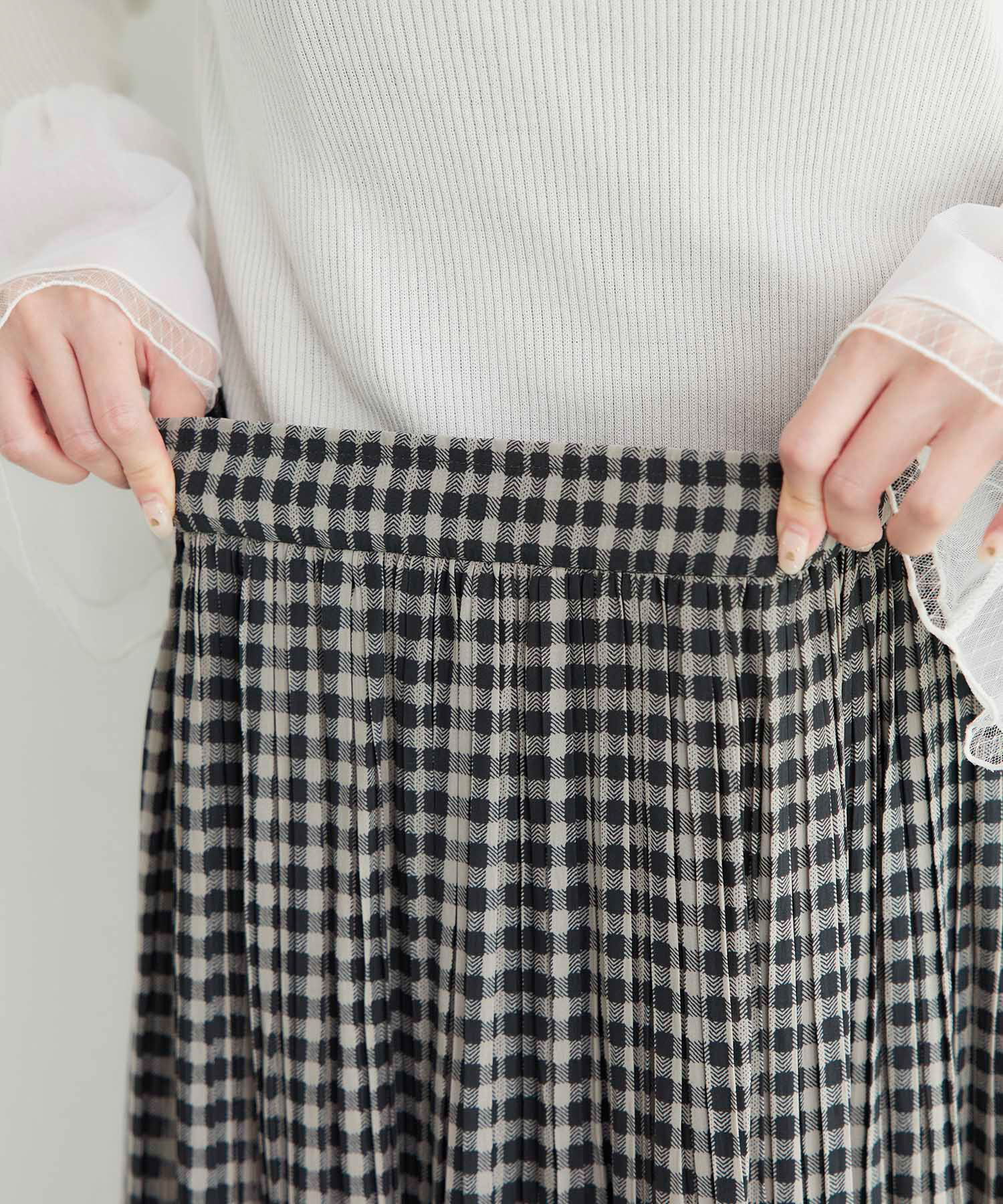 Rope&rsquo;Picnic「【新色追加】着丈が選べるエアリープリーツスカート」|スカート|