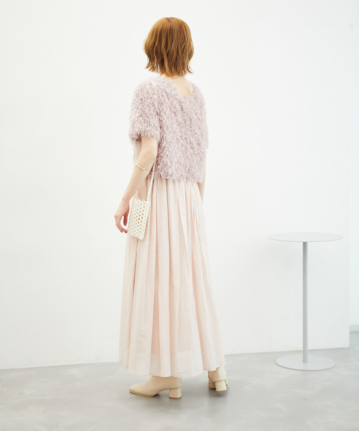 Rope&rsquo;Picnic「【emur/エミュール】フリンジハーフスリーブトップス/2WAY」|Tシャツ・カットソー|