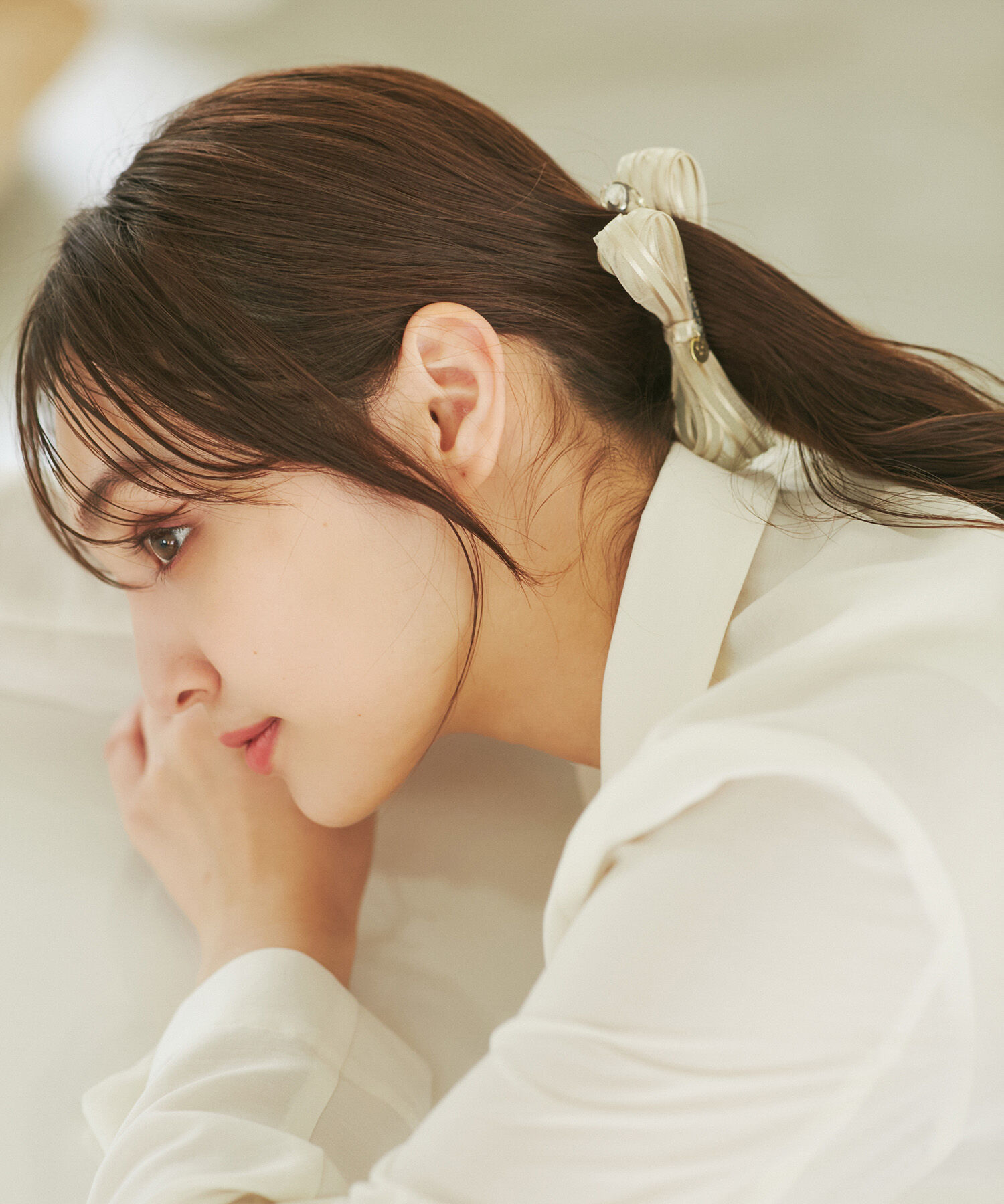 ROPE PICNIC PASSAGE「オーガンジーリボンバナナクリップ」|その他|