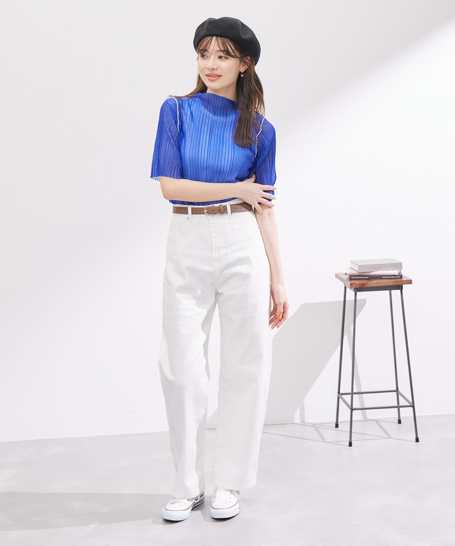 Rope&rsquo;Picnic「シアープリ－ツプチハイネックカットトップス」|Tシャツ・カットソー|