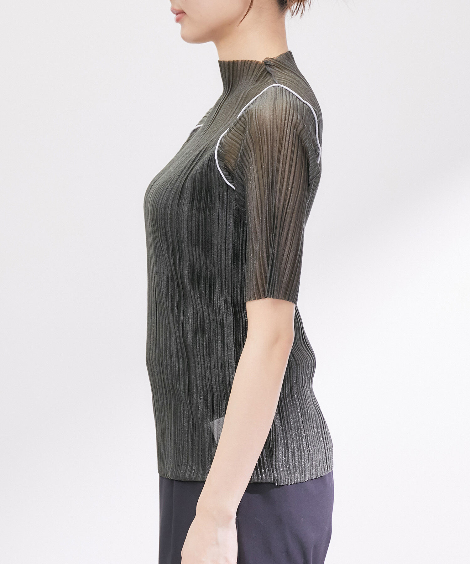 Rope&rsquo;Picnic「シアープリ－ツプチハイネックカットトップス」|Tシャツ・カットソー|