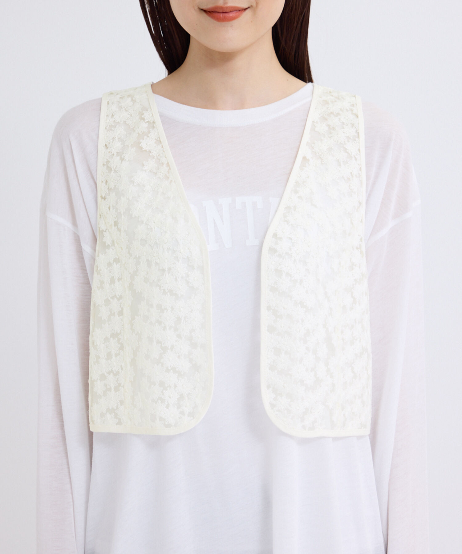 Rope&rsquo;Picnic「フラワーレースブラウス」|シャツ・ブラウス|