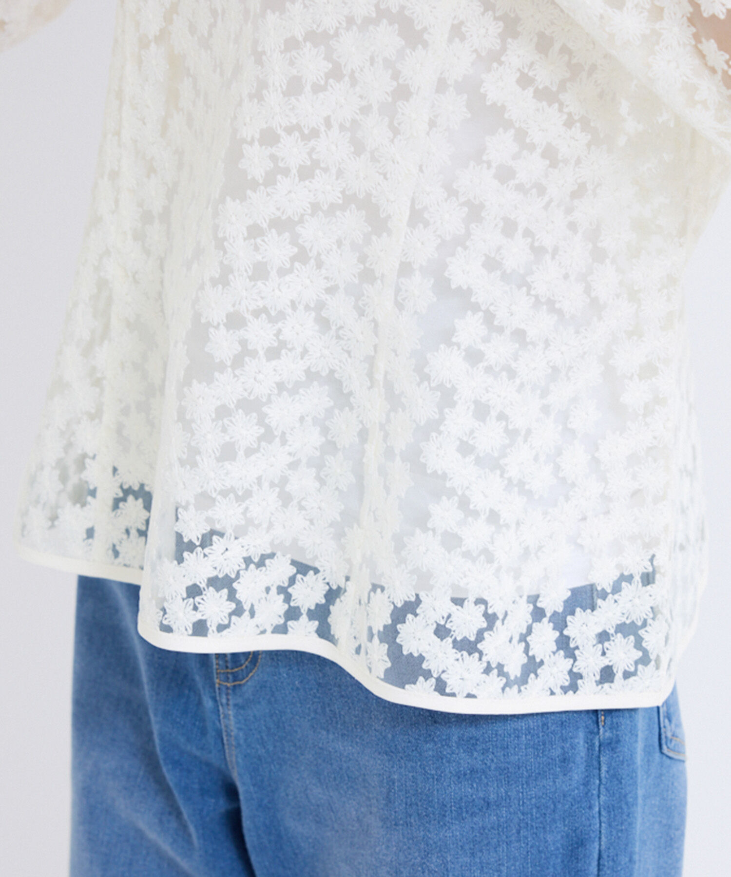 Rope&rsquo;Picnic「フラワーレースブラウス」|シャツ・ブラウス|