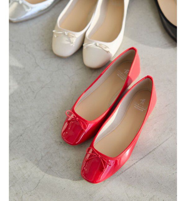 ROPE PICNIC PASSAGE「【AIRina/エアリーナ】軽くてやわらかいバレエシューズ」|バレエシューズ|レッド(60)