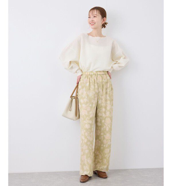 Rope&rsquo;Picnic「フローラルプリントイージーパンツ」|チノ|