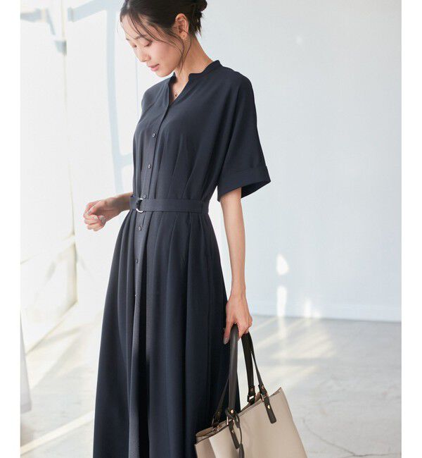 Rope&rsquo;Picnic「【3サイズ展開】シャツコンシャス半袖ワンピース」|ワンピース|