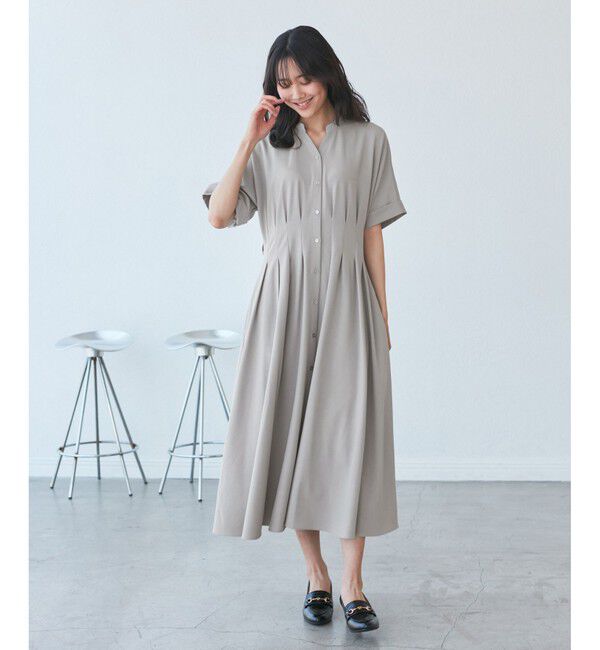 Rope&rsquo;Picnic「【3サイズ展開】シャツコンシャス半袖ワンピース」|ワンピース|