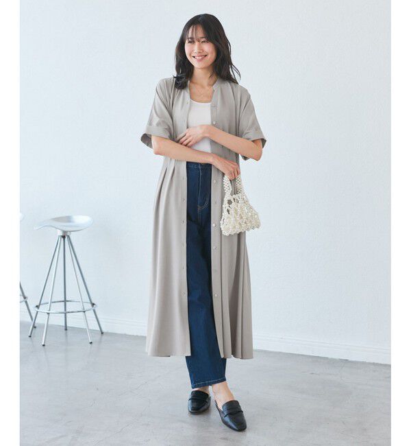 Rope&rsquo;Picnic「【3サイズ展開】シャツコンシャス半袖ワンピース」|ワンピース|