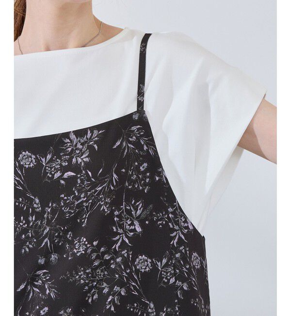 Rope&rsquo;Picnic「【前後2WAY】ガーデンフラワーキャミワンピース/リンクコーデ」|ワンピース|