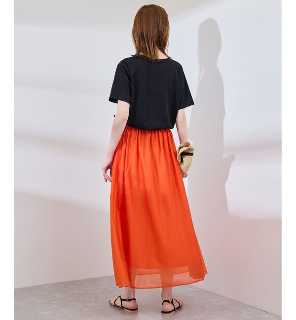 Rope&rsquo;Picnic「エアリーシアーギャザーロングスカート」|スカート|