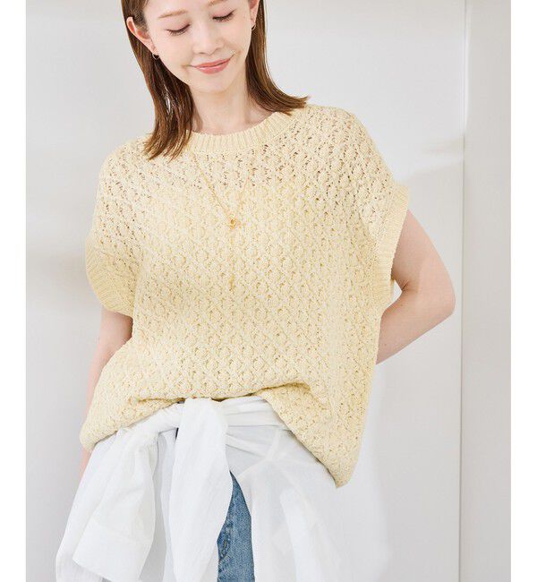 Rope&rsquo;Picnic「ポップコーン編みニットベスト」|ベスト・ジレ|