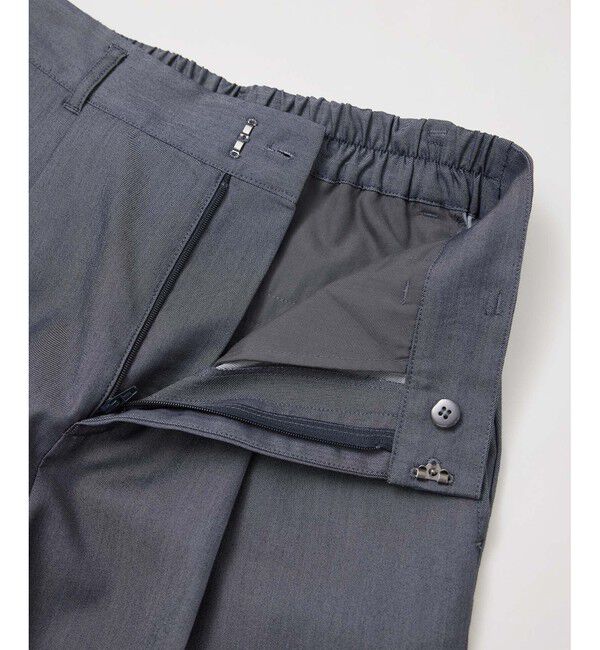 Rope&rsquo;Picnic「テンセルシャンブレータックワイドスラックス/通勤対応」|チノ|