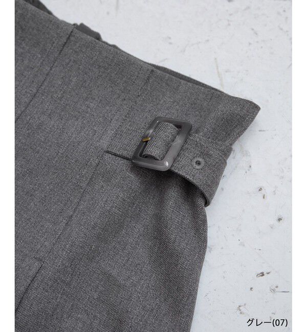 Rope&rsquo;Picnic「レディハンサムシリーズ ウールライクタックキルトスカート/セットアップ対応」|スカート|