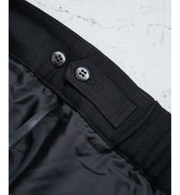 Rope&rsquo;Picnic「【WEB限定・丈長め】レディハンサムシリーズ ウールライクウエストタックセミワイドパンツ」|スラックス|