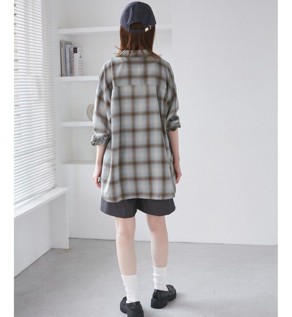 Rope&rsquo;Picnic「オンブレチェックシャツ/UVケア」|シャツ・ブラウス|