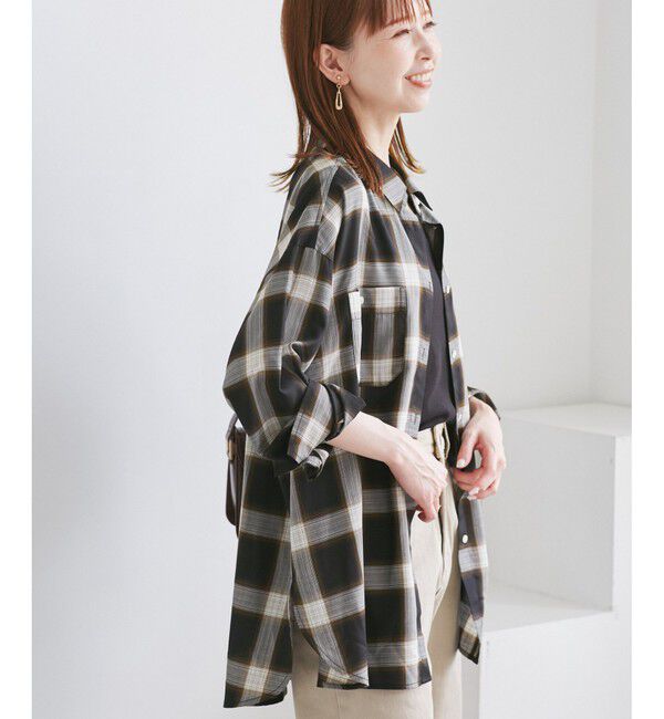 Rope&rsquo;Picnic「オンブレチェックシャツ/UVケア」|シャツ・ブラウス|