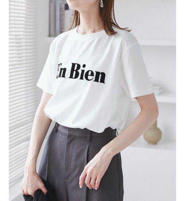 Rope&rsquo;Picnic「【UVカット・接触冷感・汗染み加工】フロッキーロゴTシャツ」|Tシャツ・カットソー|