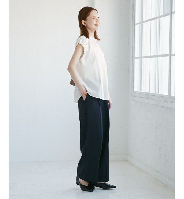Rope&rsquo;Picnic「着丈が選べるバルーンスリーブシャツブラウス/イージーケア」|シャツ・ブラウス|