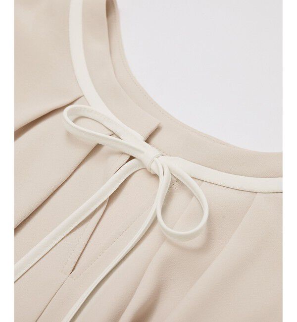 Rope&rsquo;Picnic「【前後2WAY】【WEB限定カラー】配色リボンブラウス/通勤対応」|シャツ・ブラウス|