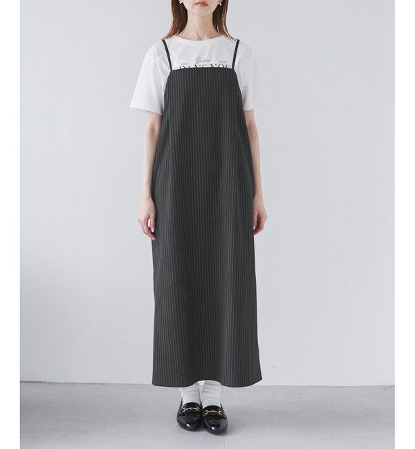 Rope&rsquo;Picnic「ストライプアイラインキャミワンピース/セットアップ対応」|ワンピース|