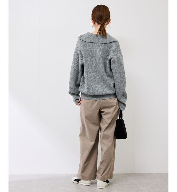 Rope&rsquo;Picnic「スキッパーポロニットプルオーバー/イージーケア」|ニット・セーター|