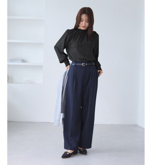 Rope&rsquo;Picnic「シャーリングカラーブラウス/2WAY」|シャツ・ブラウス|