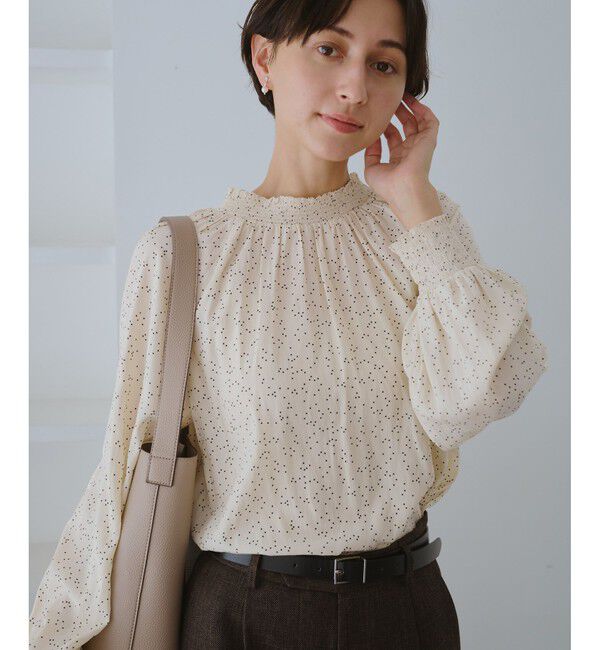 Rope&rsquo;Picnic「シャーリングカラーブラウス/2WAY」|シャツ・ブラウス|