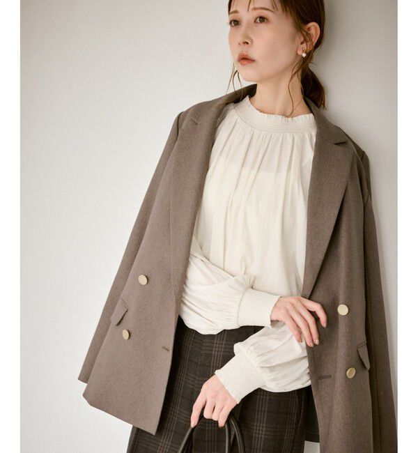 Rope&rsquo;Picnic「シャーリングカラーブラウス/2WAY」|シャツ・ブラウス|